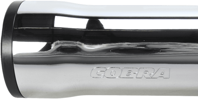 COBRA 1801-0713 Slip-On Mufflers with Race Pro Tips - 3" - Chrome - '07-'17 FLSTN/FLSTSB/FLSS/FLSTFBS — image 2 of 5