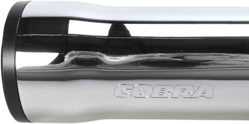 COBRA 1801-0713 Slip-On Mufflers with Race Pro Tips - 3" - Chrome - '07-'17 FLSTN/FLSTSB/FLSS/FLSTFBS — image 2 of 5