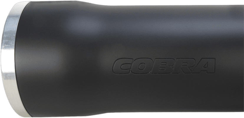 COBRA 1801-0714 Slip-On Mufflers with Race Pro Tips - 3" - Black - '07-'17 FLSTN/FLSTSB/FLSS/FLSTFBS — image 2 of 5