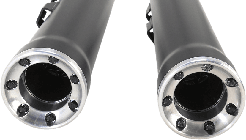 COBRA 1801-0714 Slip-On Mufflers with Race Pro Tips - 3" - Black - '07-'17 FLSTN/FLSTSB/FLSS/FLSTFBS — image 3 of 5