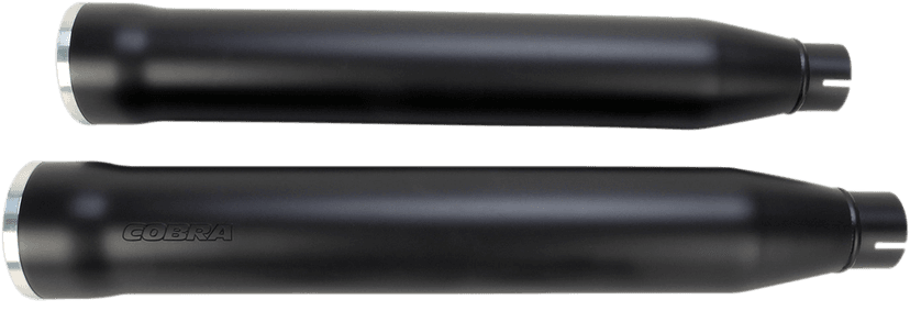 COBRA 1801-0716 Slip-On Mufflers with Race Pro Tips - 3" - Black - '07-'17 FXST/B/C, FLSTC/FXCW/C/FXSB/SE — image 1 of 5