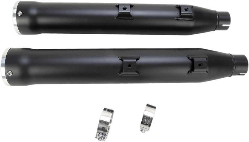 COBRA 1801-0716 Slip-On Mufflers with Race Pro Tips - 3" - Black - '07-'17 FXST/B/C, FLSTC/FXCW/C/FXSB/SE — image 5 of 5