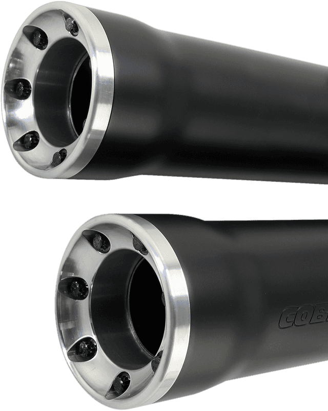 COBRA 1801-0716 Slip-On Mufflers with Race Pro Tips - 3" - Black - '07-'17 FXST/B/C, FLSTC/FXCW/C/FXSB/SE — image 3 of 5
