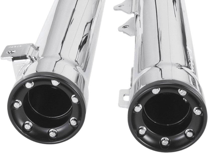 COBRA 1801-0721 Slip-On Mufflers with Race-Pro Tips - 3" - Chrome - FXDWG '10-'17 — image 3 of 5