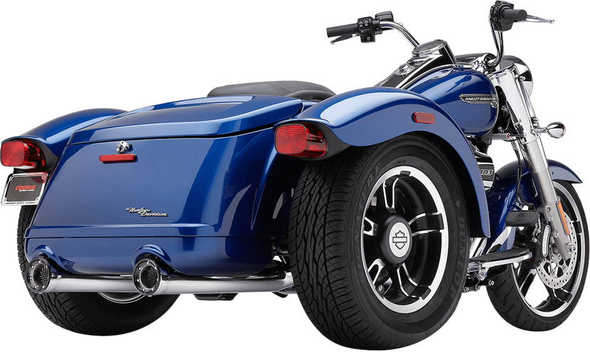 COBRA 1801-0814 RPT Mufflers - Chrome - Freewheeler — image 1 of 2