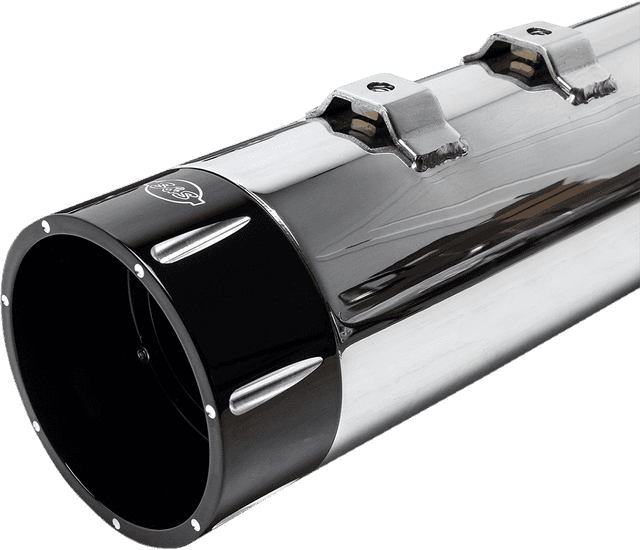 S&S CYCLE 1801-0851 4-1/2" MK45 Performance Mufflers - Chrome with Black Tracer — image 2 of 3
