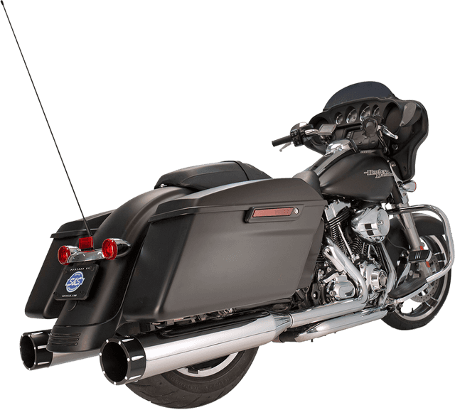 S&S CYCLE 1801-0851 4-1/2" MK45 Performance Mufflers - Chrome with Black Tracer — image 1 of 3