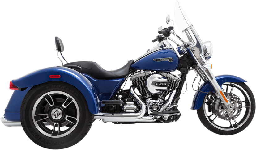 VANCE & HINES 1801-0858 Twin Slash Slip-On Mufflers - Chrome - Freewheeler — image 2 of 2