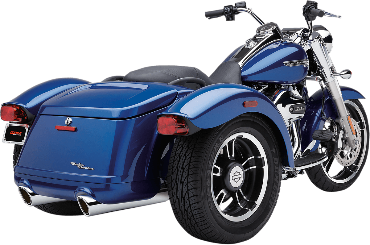 COBRA 1801-0868 909 Slip-On Mufflers - FLRT