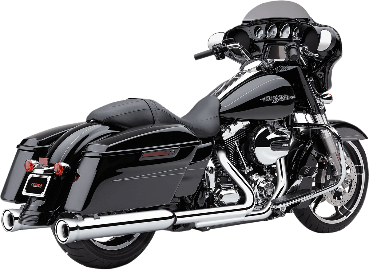 COBRA 1801-0914 Neighbor Hater Slip-On Mufflers - Chrome - '95-'16 FL