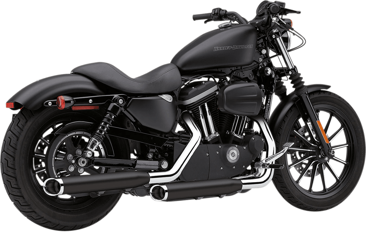 COBRA 1801-1020 3" Slashcut Slip-On Mufflers - Black - '04-'13 XL