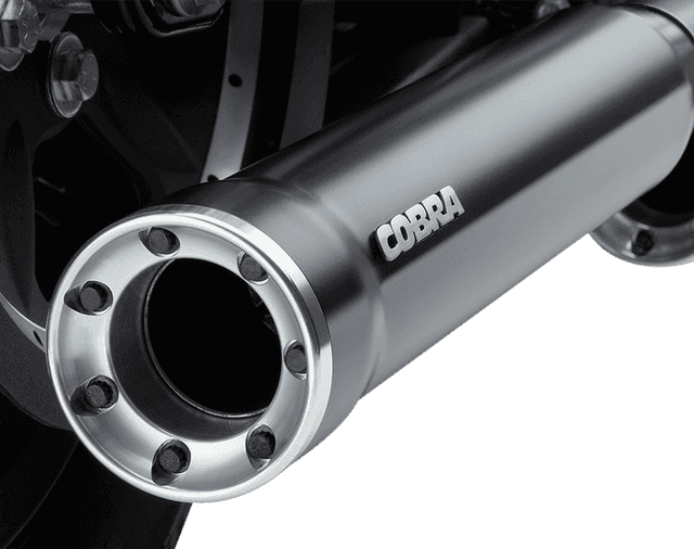 COBRA 1801-1023 Slip-On Mufflers with Race-Pro Tips - 3" - Black - '04-'13 XL