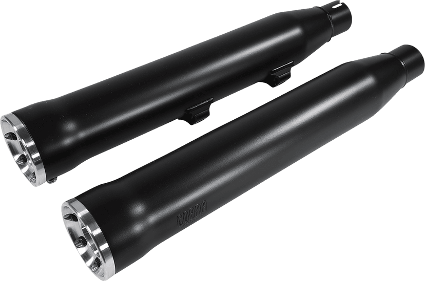 COBRA 1801-1024 Slip-On Mufflers with Race-Pro Tips - 3" - Black - '14-'22 XL — image 3 of 3