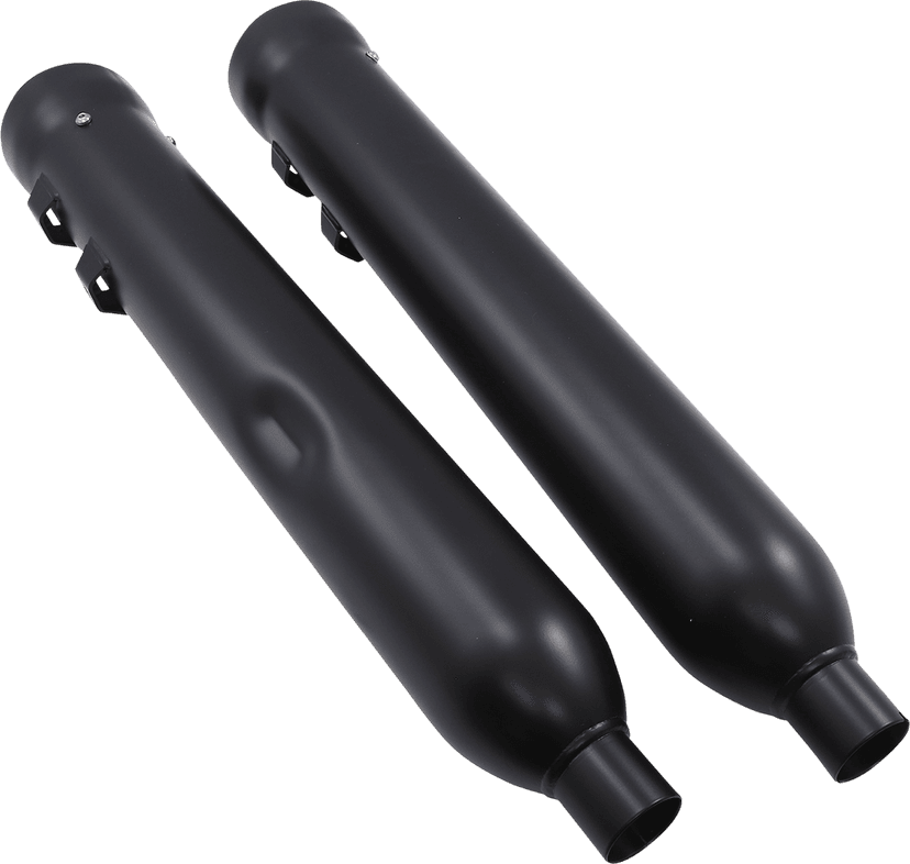 COBRA 1801-1026 Neighbor Hater Slip-On Mufflers - Raven Black - '95-'16 FL — image 2 of 2