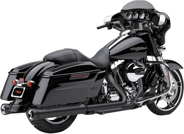 COBRA 1801-1026 Neighbor Hater Slip-On Mufflers - Raven Black - '95-'16 FL — image 1 of 2