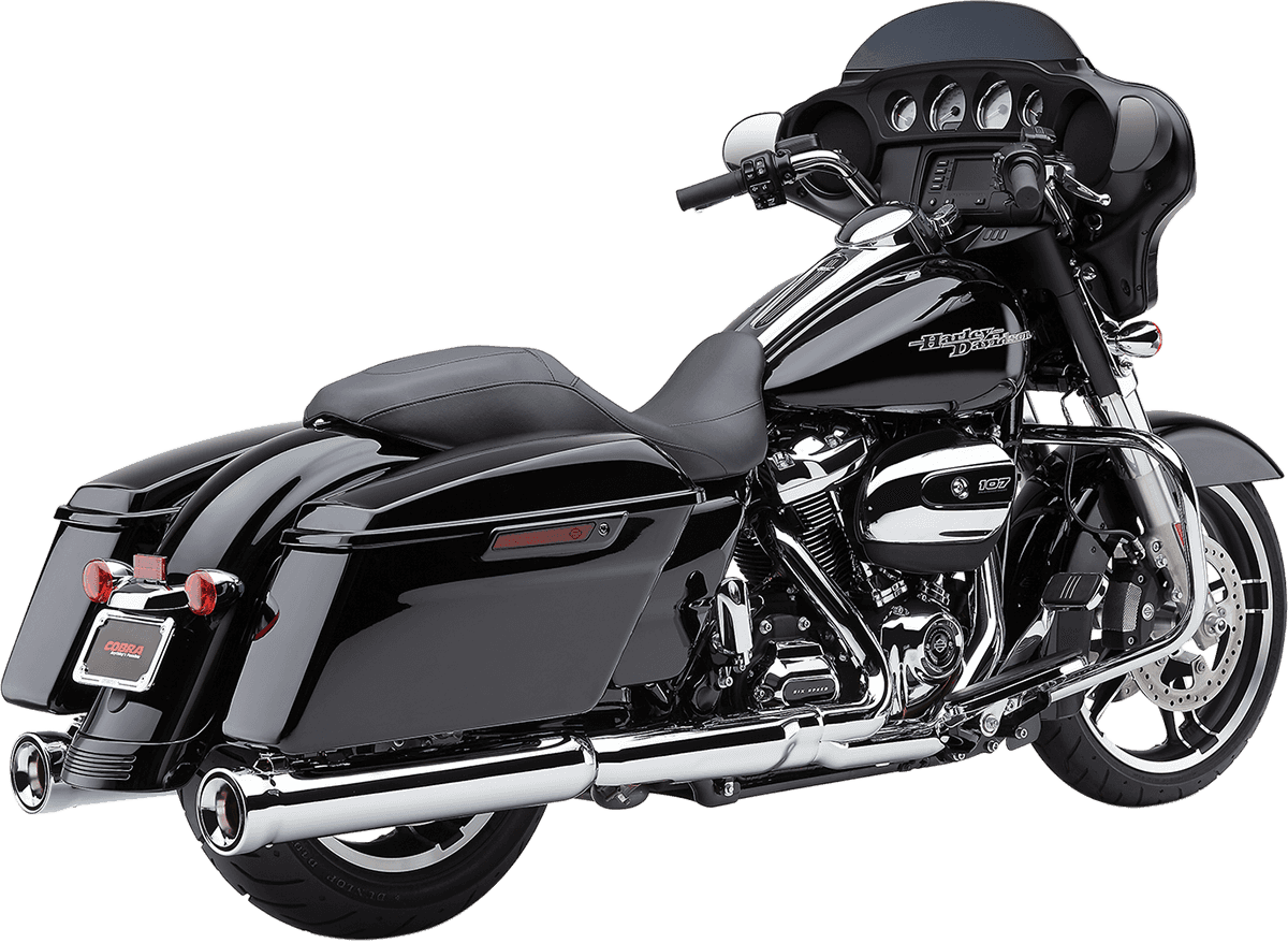 COBRA 1801-1049 Neighbor Hater Slip-On Mufflers - 4-1/2" - Chrome - FL