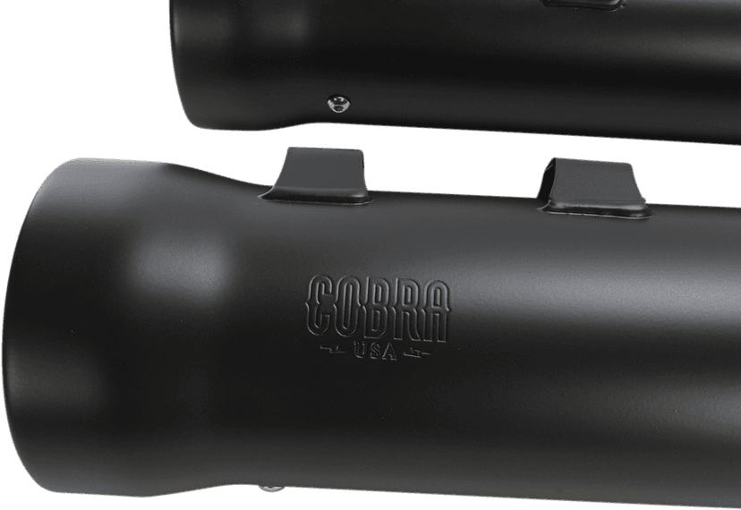 COBRA 1801-1050 Neighbor Hater Slip-On Mufflers - 4-1/2" - Raven Black - FL — image 4 of 4