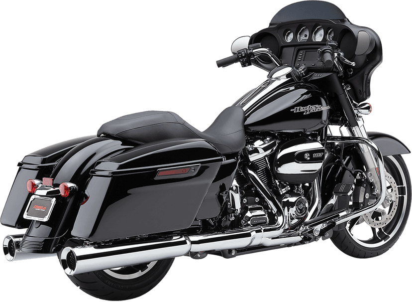 COBRA 1801-1051 Powr-Flo Slip-On Mufflers - Chrome - FL