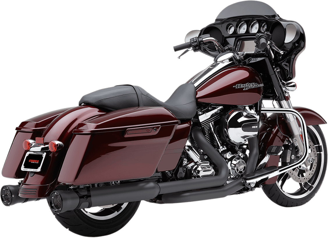 COBRA 1801-1054 Race-Pro Slip-On Mufflers - 4-1/2" - Raven Black - FL