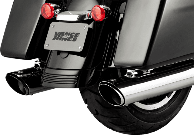 VANCE & HINES 1801-1070 Twin Slash Slip-On Muffler - Chrome - FL