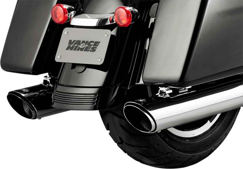 VANCE & HINES 1801-1070 Twin Slash Slip-On Muffler - Chrome - FL