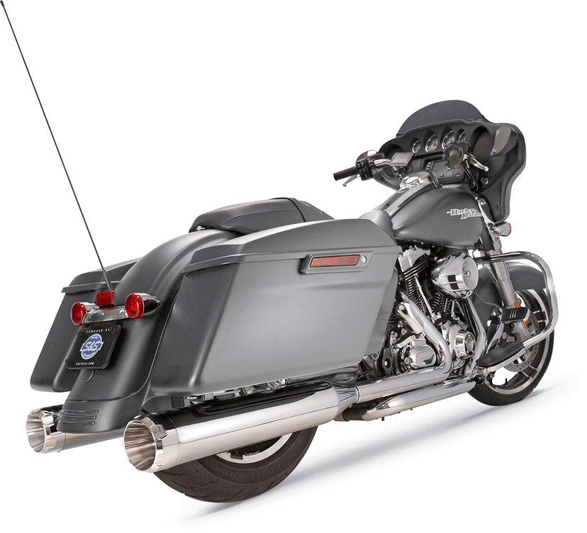 S&S CYCLE 1801-1074 4-1/2" MK45 Performance Mufflers - Chrome Thruster — image 1 of 3