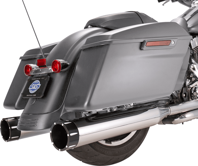 S&S CYCLE 1801-1079 4-1/2" MK45 Performance Mufflers - Black Tracer — image 1 of 3