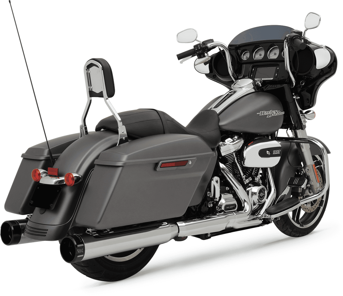 KHROME WERKS 1801-1139 4-1/2" HP-Plus® Slip-On Mufflers - Chrome with Klassic - Touring