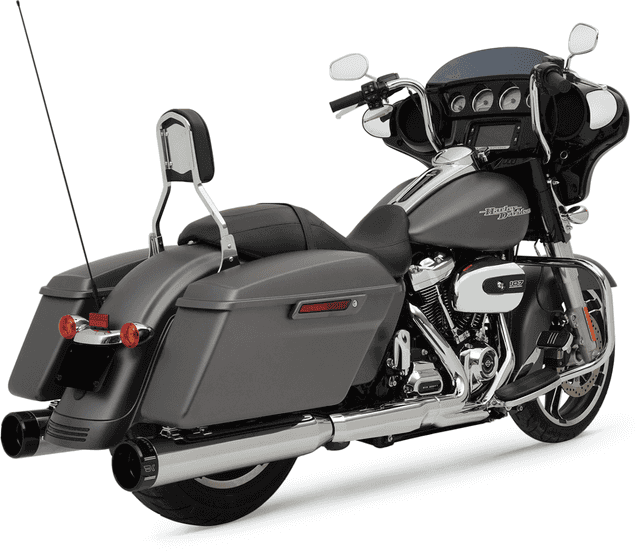 KHROME WERKS 1801-1139 4-1/2" HP-Plus® Slip-On Mufflers - Chrome with Klassic - Touring