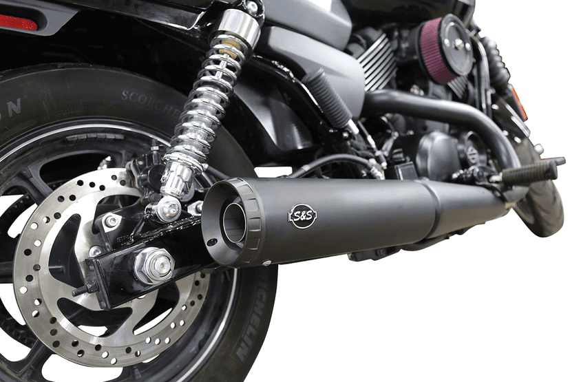 S&S CYCLE 1801-1169 Grand National Slip-On Muffler - 4" - Black Ceramic - XG500/750 — image 1 of 2