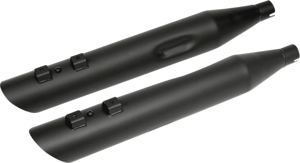 DRAG SPECIALTIES 1801-1188 4" Slashdown Slip-On Mufflers - Black