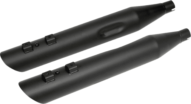 DRAG SPECIALTIES 1801-1188 4" Slashdown Slip-On Mufflers - Black — image 1 of 2