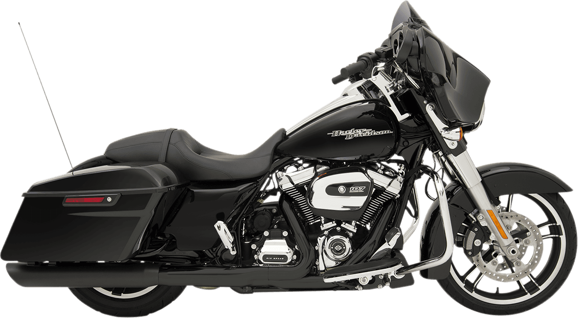 DRAG SPECIALTIES 1801-1190 4" Slashdown Slip-On Mufflers - Black