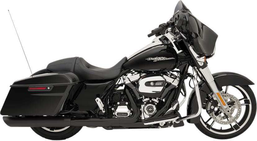 DRAG SPECIALTIES 1801-1190 4" Slashdown Slip-On Mufflers - Black — image 1 of 3