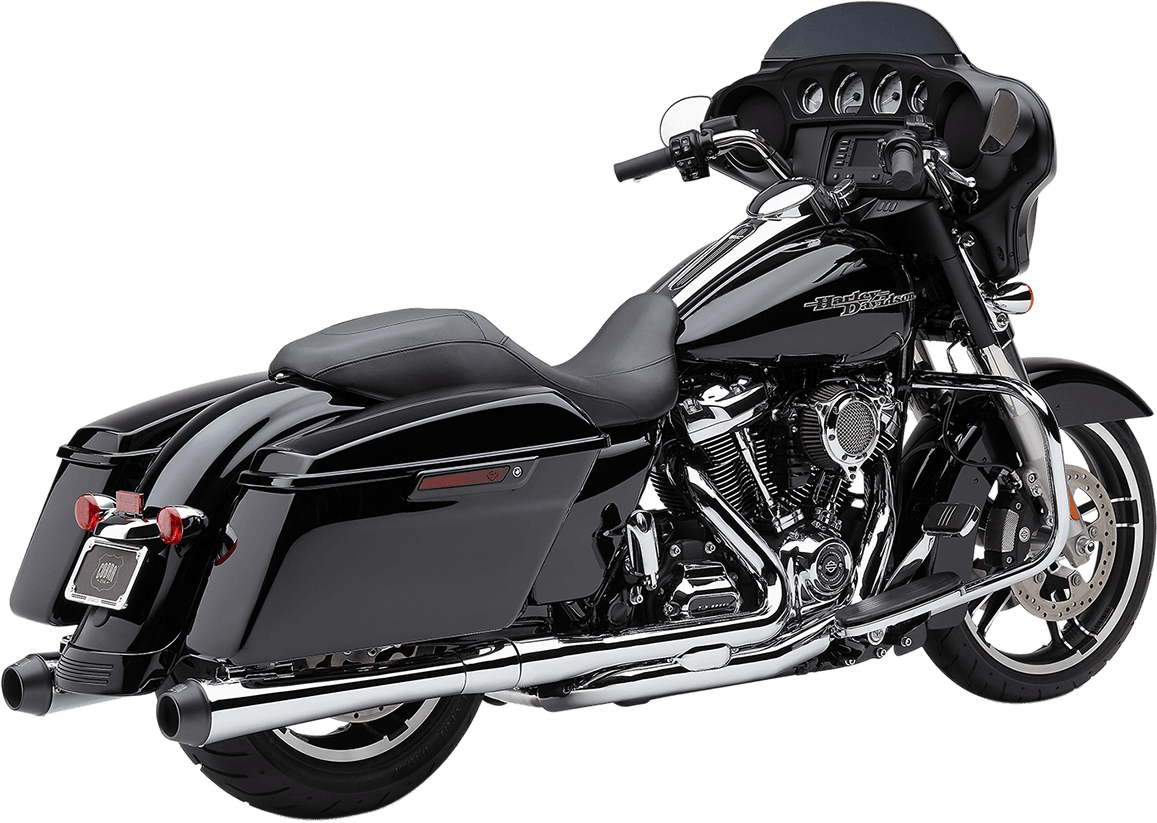 COBRA 1801-1213 El Diablo Slip-On Mufflers - 4" - FL - Chrome with Black Tip