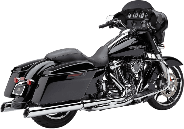 COBRA 1801-1214 909 Uppercut Slip-On Mufflers - '95-'16 FL - Chrome — image 2 of 3