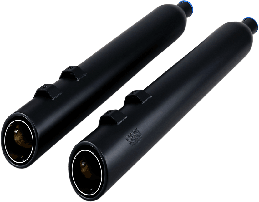 COBRA 1801-1215 909 Uppercut Slip-On Mufflers - '95-'16 FL - Raven Black