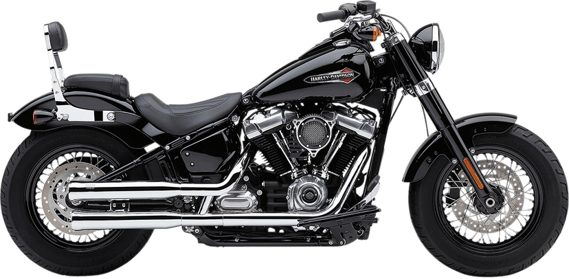 COBRA 1801-1242 Neighbor Hater Slip-On Mufflers - Chrome - Softail — image 1 of 3