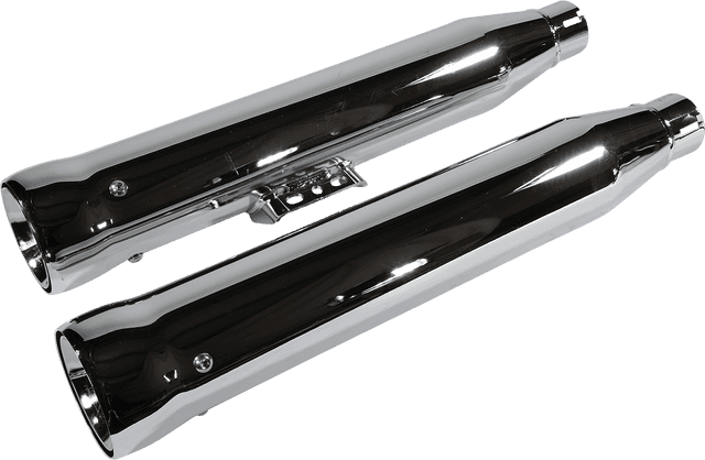 COBRA 1801-1242 Neighbor Hater Slip-On Mufflers - Chrome - Softail — image 3 of 3
