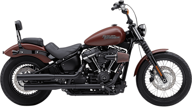 COBRA 1801-1243 Neighbor Hater Slip-On Mufflers - Raven Black - Softail — image 2 of 3