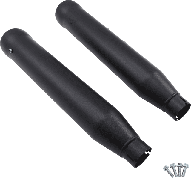 COBRA 1801-1243 Neighbor Hater Slip-On Mufflers - Raven Black - Softail — image 3 of 3