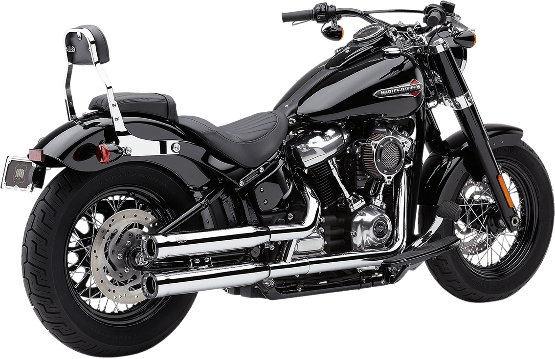 COBRA 1801-1244 RPT Slip-On Mufflers - 3" - Chrome - M8 Softail