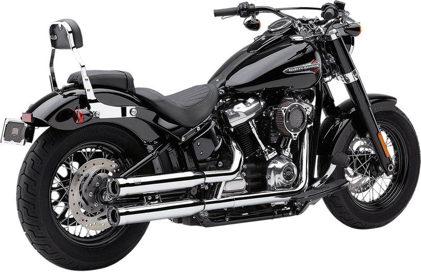 COBRA 1801-1244 RPT Slip-On Mufflers - 3" - Chrome - M8 Softail — image 1 of 3