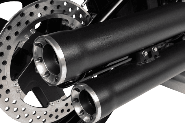 COBRA 1801-1245 RPT Slip-On Mufflers - 3" - Raven Black - M8 Softail — image 2 of 4