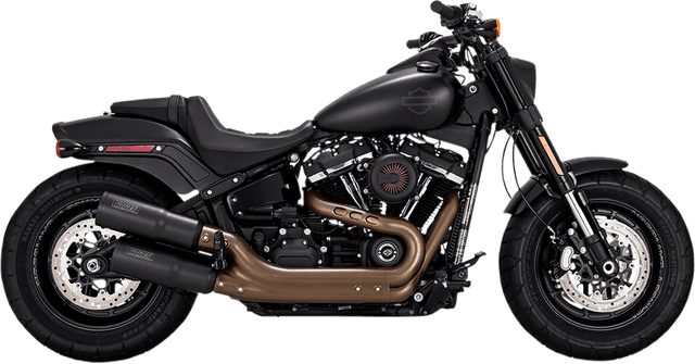 VANCE & HINES 1801-1250 Black Hi-Output Mufflers - Black - FXFB/FXFBS — image 2 of 2
