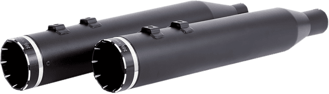 KHROME WERKS 1801-1258 4-1/2" HP-Plus® Slip-On Mufflers - Black with Tracer - Touring — image 2 of 2