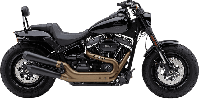 COBRA 1801-1266 El Diablo Slip-On Mufflers - Raven Black - FXFB/S — image 2 of 3