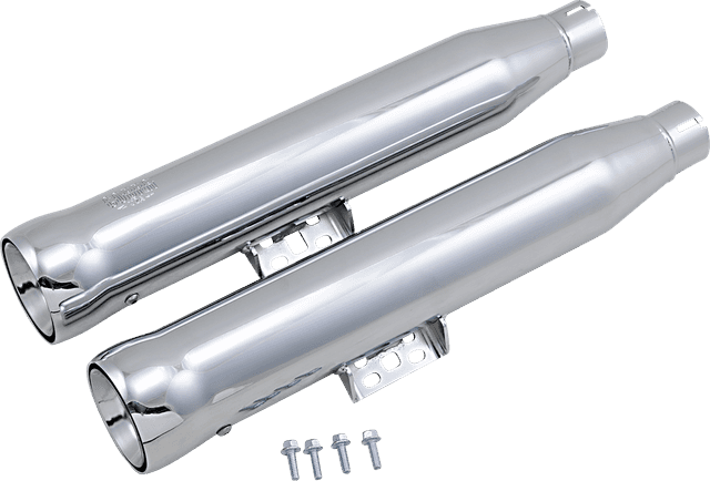 COBRA 1801-1267 Neighbor Hater Slip-On Mufflers - Chrome - FLHC/FLHCS/FLDE — image 3 of 3