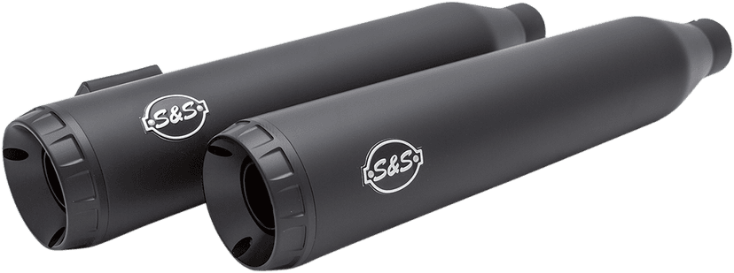 S&S CYCLE 1801-1278 Grand National Slip-On Mufflers - Guardian Black - FXDF — image 2 of 4