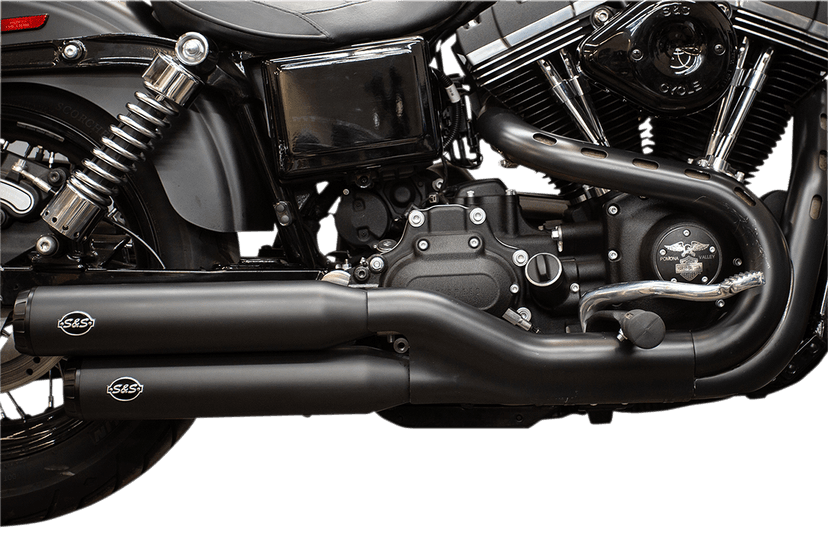 S&S CYCLE 1801-1278 Grand National Slip-On Mufflers - Guardian Black - FXDF — image 3 of 4